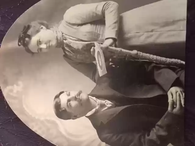 Harry W Rupert (son) and Birdie Stuart Rupert, about 1899